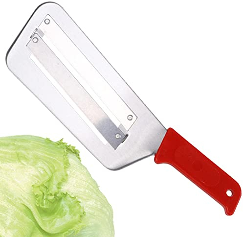 Luckxing Lame a doppia fetta, coltelli per affettare verdure, Coltelli per la pulizia delle squame di pesce Affettatrice per cavoli, Affettatrice Carota e Cipolla Lame a Doppia Fetta Affettatrice per
