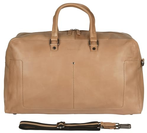 Schoolmaster by Harolds Weekender Premium-Freizeittasche mit Schultergurt - Soft Camel