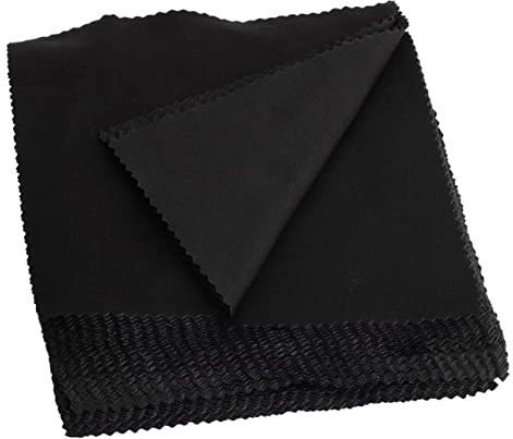 DOITOOL Paño Para Limpiar Gafas De Microfibra Doble Cara 100 Unidades, Tejido Suave Reutilizable, Portátil Para Limpieza De Lentes, Pantallas y Dispositivos Electrónicos, Color Negro, Tamaño Compacto