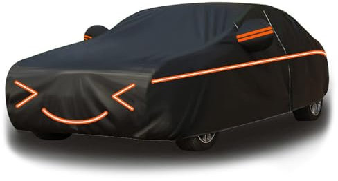 Hagelschutzplane Auto Für Volkswagen ID.4,Vollgarage Auto Abdeckplane, Auto Abdeckplane, Autoabdeckung Wasserdicht, Autogarage Abdeckung, mit Reflektierenden Streifen-cjx152