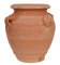 Biscottini Juego de 2 macetas de Terracota artesanales 16 x 20 x 16 cm – Maceta de Terracota Interior y Exterior – Macetas suculentas Made in Italy