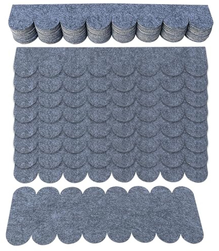 OWDFF Dachschindeln für Vogelhaus Dachpappe für Vogelhaus mini Dachschindeln 32pcs Dachpappe Selbstklebend für Nistkasten Hasenstall Insektenhotel (grau)