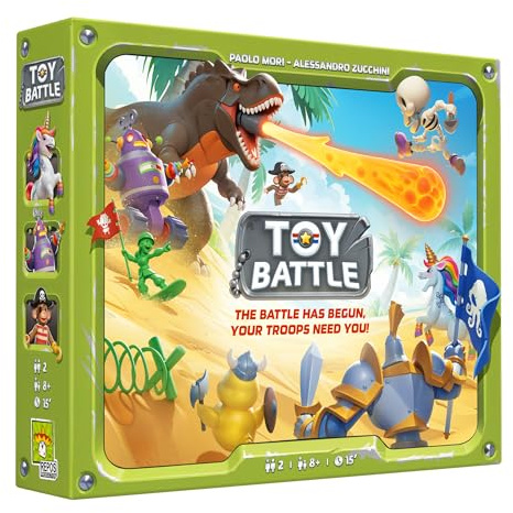 Asmodee Toy Battle Board Game - Tactical Tile Placement and Troop Strategy Game with 8 Unique Terrains, Fun Family Game for Kids & Adults, Ages 8+, 2 Players, 15 Minute Playtime