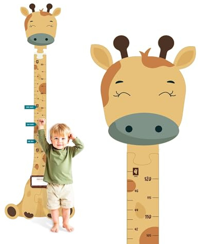 Matilda the Giraffe - Growth Chart for Kids Up to 4 ft - Easy Installation