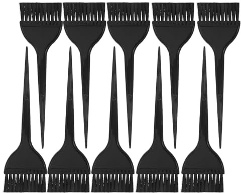 WESIEVYA 10 Pièces Pinceaux Coloration Cheveux Plastique Brosse Applicateur Teinture Mixte pour Salon Usage Domestique Contrôle Précis et Répartition Uniforme Outils Professionnels pour