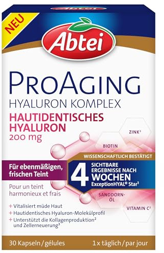 ABTEI ProAging Hyaluron Komplex - 200 mg Hyaluronsäure Kapseln - 30 St.