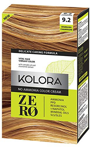 KOLORA ZERO Sparkling Champagne, kein Ammoniak, Haarfarbe
