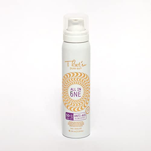 Sun Protection for face Mousse SPF 50, That'so All in One, Anti-age 100ml, transparent