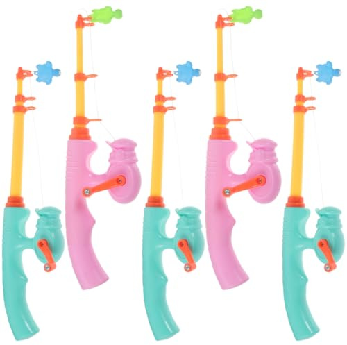 TOYANDONA Caña de Pescar Infantil 56Cm Juguete Educativo De Plástico Para Desarrollar Coordinación Y Paciencia - Juego De Pesca Magnética Para Niños