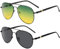 TYXHXTF 2 Stück Polarisierte Sonnenbrille Herren/Damen,Herren Polarisiert Pilotenbrille,Sunglasses Men,Klassische Retro UV400 Schutz Polarized Sunglasses,Sportarten Mode Sonnenbrille