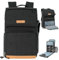 K&F Concept 22L Kamerarucksack für Fotografen, große Kapazität, Kamerataschen mit Regenschutz, 15,6-Zoll-Laptopfach für Kamera-Drohnentaschen Schwarz