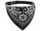 Fluffix Hundehalsband mit Bandana-Halstuch in Schwarz - Stil, Komfort und Sicherheit für Hunde und Katzen | Größe M