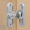 Schiebetürschlösser, 90/180 schiebetüren türriegel, für Schiebetüren, Scheunen, Bäder, Fenster, Küchen usw (Silber)