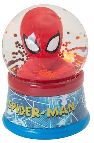 STOR Palla di Neve Spider-Man in Confezione Regalo - Sfera di Cristallo Decorativa con Glitter - Figura Ufficiale