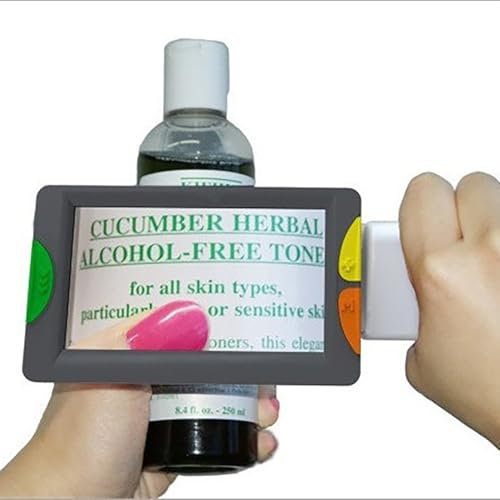 Lente d'ingrandimento digitale portatile da 4,3 pollici, ausilio visivo elettronico portatile con funzione di congelamento dell'immagine, lente d'ingrandimento digitale da lettura con zoom 2X-32X
