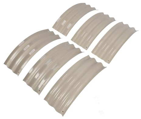 Aramox Cassette Rialzate in Acciaio a Fondo Aperto per Piantare Fiori e Ortaggi, Fioriera Rialzata da Giardino 107 X 20 Cm per Strade e Hotel (Bianco avorio)