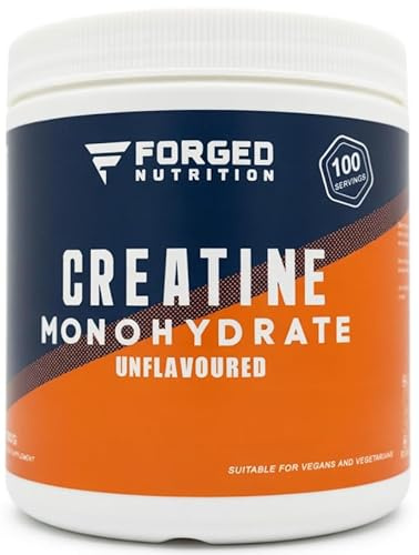 Creatine Monohydrate Powder 100 Servings (500g) – Pure Micronised Creatine Powder Supplement for Men & Women, Pre & Post Workout Strength, Muscle Growth & Recovery, Vegan, 200 mesh – Unflavoured