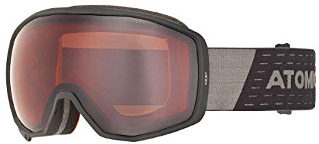 Atomic Unisex All Mountain-Skibrille Count Flash, für durchschnittliche Lichtverhältnisse, Sphärische Doppelscheibe, Kompatibel mit Brille, schwarz/silber Flash, AN5105644