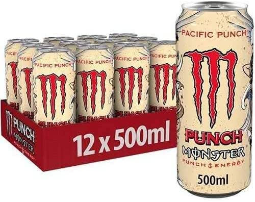 Monster Pacific Punch Drink Cans 500 ml (Pack of 12)