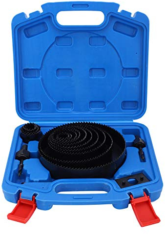 Juego De Sierra Circular De 19 Piezas Juego De Sierra Circular De Agujero De 19 Mm a 152 Mm Juego De Taladro De Agujero De Corte Circular Herramienta De Perforación De Sierra Ideal Para Taladrar