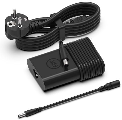 Hafiuege 65W Cargador Portátil para DELL Inspiron 14 15 17 3000 5000 7000 Latitude E4200 E5400 E6400 3180 3570 5290 5580 7490 Ultrabook 3190 5288 5550 E7270 E7440 Adaptador