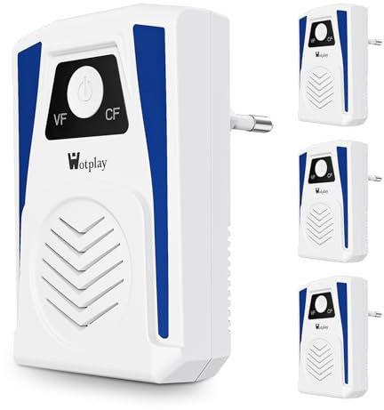 Ultrason Souris et Rats 4 Pièces Puissants Prise Anti Moustique, Efficaces Contre Les Mouches Moustiques Souris Araignées Cafards, sans Rayonnement