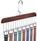 Wooden Belt Organizer, Belt Hanger Tie Organizer for Closet with 8 Hooks Saver Organizers Space Saver for Men Women Tie Bra Tank Top Scarf Accessories
