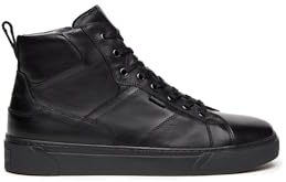 Nero Giardini I400451U Sneakers Alta Uomo in Pelle - Nero 40 EU