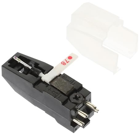 Milisten Puntina Per Giradischi Punta Doppia Accessorio Per Lettore Bianco Materiale Durevole Sostituzione Dello Stilo Vecchio Traccia i Solchi Precisione Risposta in Frequenza Estesa