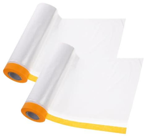 DECOMELODY 2 rouleaux Film Isolation Fenêtre Froid PE Transparent Réutilisable avec Ruban Adhésif pour Protection Hiver Intérieur et Blocage UV