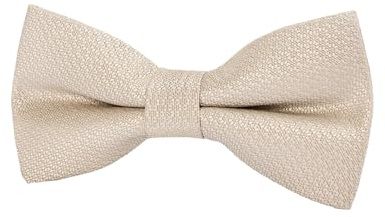 Boys Textured Jacquard Bow Tie - Pre-Tied with Adjustable Clip Strap for Formal Events