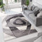 TAPISO Dream Teppich Modern Wohnzimmer Kurzflor Grau Creme Schwarz Meliert Streifen Schlafzimmer Esszimmer Küche Flur ÖKOTEX 300 x 400 cm