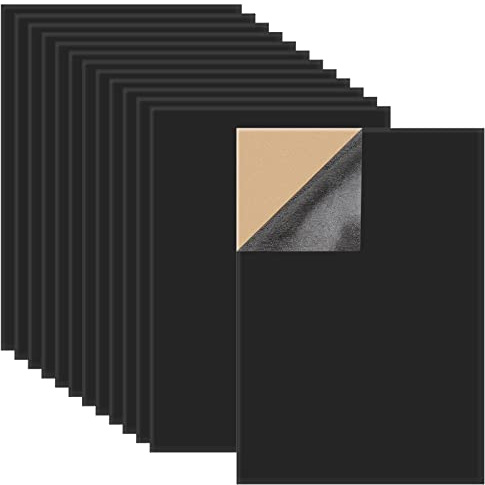 Lusofie 12 Sheets Self Adhesive Felt Sheets Back Sticky Felt Fabric for House Adorning for Jewelry Box and Drawer Liner, Art and Craft Making