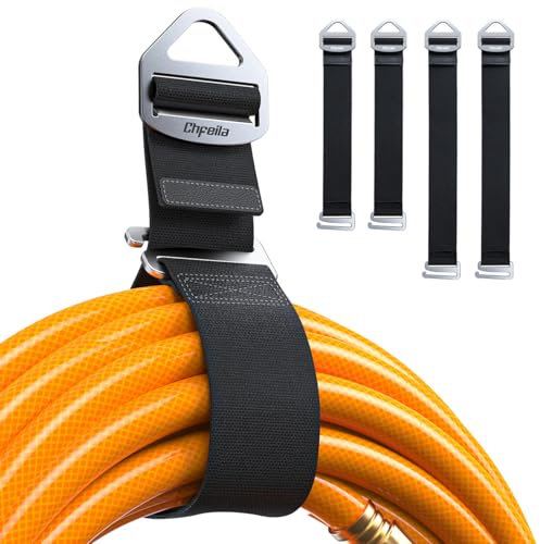 4er-Pack [Einhandbedienung/Schwerkraftspannung] Verlängerungskabel-Organizer, Verstellbarer Schlauch, Seil, Kabel Organisation und Aufbewahrung für Garage, Werkstatt, Wohnmobil, Geschenkset für Männer