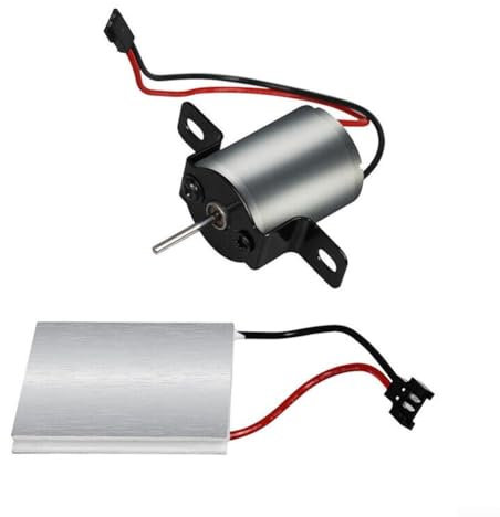 Kit completo de motor de ventilador de chimenea con película de generación de energía piezas de repuesto esenciales