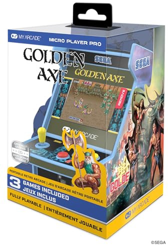 My Arcade Golden Axe Micro Player: 3 Retro Games in 1, Sega Classics