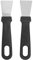 sourcing map Cleaning Scraper Kit 1.42 Straight + Bent Stainless Steel Cleansing Scraper Tools Kit for Kitchen Ovens Stoves Induction Hob Outdoor BBQ Stiff Grill Pan Cleaning Wallpaper, Black