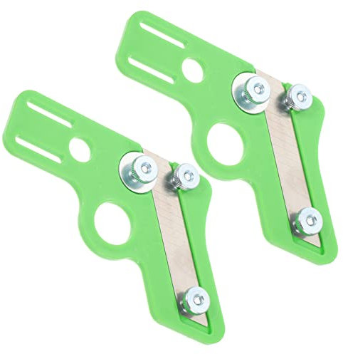 NUOBESTY 2pezzi Pialla Manuale Blocchi Pialla Per Strumento Per Lisciare Bordi Dritti in Acciaio Affilate Regolabile Senza Attrezzi Design Professionale Per Rifilatura Precisa