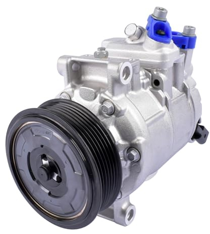 NSGMXT Compresor de aire acondicionado Compatible con A4 8E 8H B6 B7 A6 4F C6 Exe0 3R2 3R5 1.6L 1.8L 2.0L 4F0260805AC 8E0260805BE