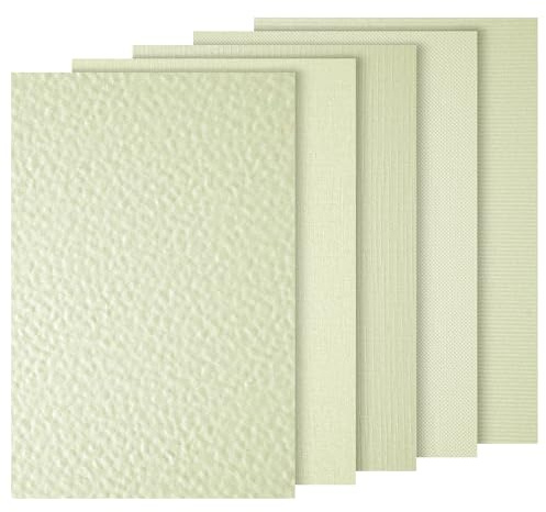 Netuno 100 x strukturkartong grädde DIN A4 21 x 29,7 cm 246 g elfenbenskartong chamois mix strukturpapper hantverkslåda präglad för visitkort certifikat inbjudningar certifikat