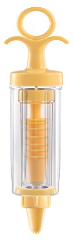 Tescoma Delicia Siringa per Dolci con 8 Beccucci Decoratori, Giallo/Trasparente, 22 cm