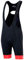 Airtracks Herren Fahrradhose Kurz Trägerhose Radhose mit Trägern Comfort Line BIB Kurze Radlerhose 3D Coolmax Gepolstert Atmungsaktiv Reflektoren S M L XL XXL 3XL 4XL - schwarz-rot - L