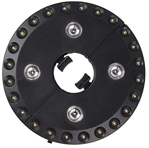 Yuehuam Luz de Sombrilla de Patio 28 Lámpara de Sombrilla Led 3 Brillo de Nivel Alimentado por 4 Baterías AA (No Incluidas) para Jardín Terraza Terraza Terraza Fiesta