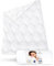 Kinderbettdecke 100x135 cm Verda | 100% recycelt | Nachhaltige Sommer-Decke für Kinder | Thermoregulierende Stepp-Decke 100 x 135 für warme Nächte | Baby Schlaf-Decke | Zertifizierte Materialien
