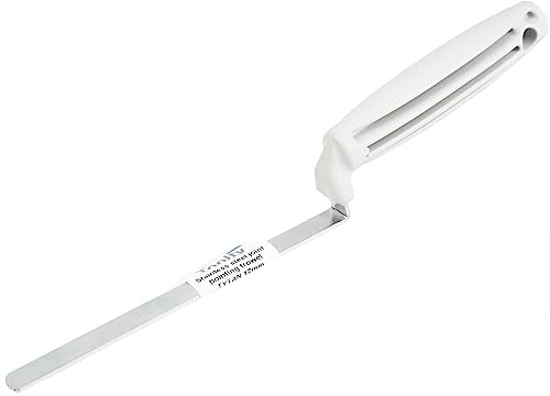 Toolty Tuck Pointer Trowel, Hardened Steel Finger Pointing Trowel, Hand Tool - with Polystyrene Handle - 8mm - Bricklayer, DIY - TLTY-0316