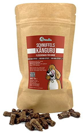 Pfotenliebe Trainingssnacks für Hunde, Fleisch Minnis Fleischsnack KÄNGURU, 100g