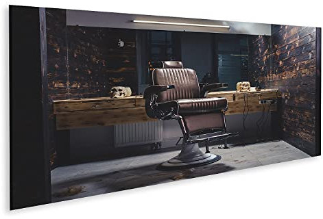 islandburner Bild auf Leinwand Stilvoller Frisierstuhl In Friseursalon Vintage Bilder Wandbilder Poster