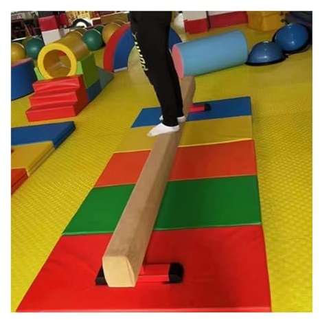 YXXSDP Gym Center Balance Beam/Gymnastics Beam, Floor Stand Professional Walking Beams with Suede Cover, 200 Cm Long Balance Beam Bar for Beginners Athlete