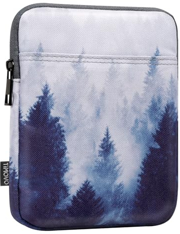 TiMOVO 6-7 Inch Sleeve Case for eReader Book Paperwhite/Colorsoft Signature Edition, Protective Sleeve Cover Pouch Bag Carrying Case for E-Reader/Oasis & Kobo Devices, Gray Forest