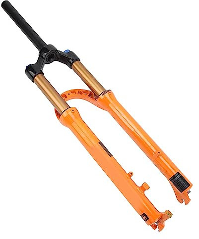 Masyrt Suspension Bicycle Fork, Mountain Bike Pressure Front Fork, 29 Inch Aluminum Mg Alloy Manual Lock Suspension Fork for Off-Road Cycling